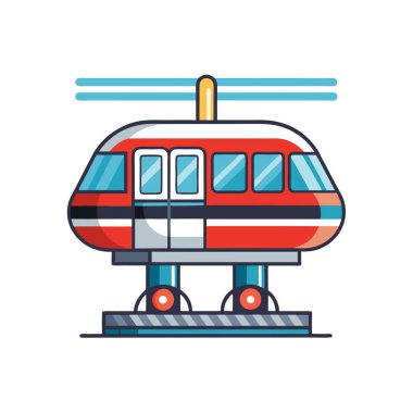 Tren simgesi. Tren vektör simgesi web için düz çizimi