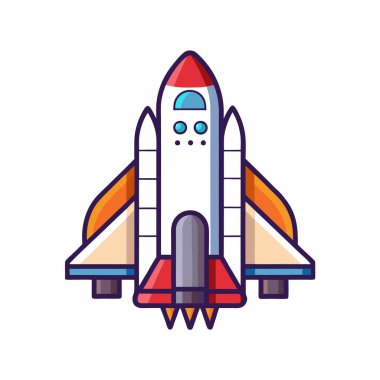 uzay roketi vektör çizimi