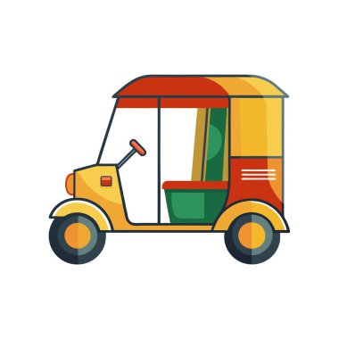 servis servisi van karikatür vektör illüstrasyon grafik tasarımı