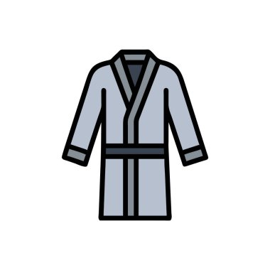 Bornoz simgesi vektör illüstrasyonu