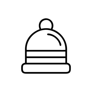 hat vektörü ince çizgi simgesi