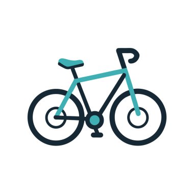 bisiklet düz simgesi