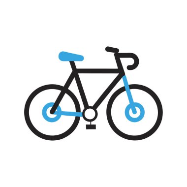 Kişisel ve ticari kullanım için bisiklet vektörü simgesi simgesi vektör çizimi..