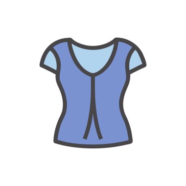 Kumaş vektörü ince çizgi simgesi