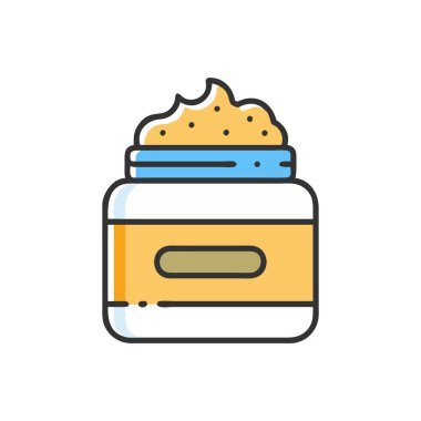 Beyaz arkaplanda evcil hayvan besin temsilciliği