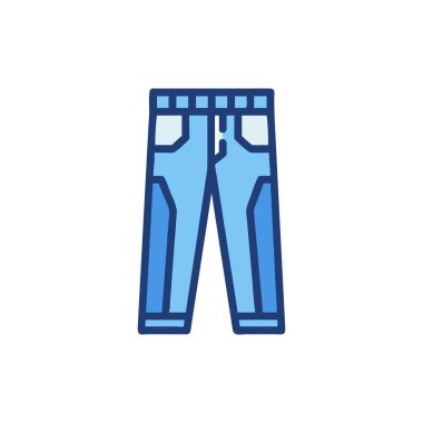 pantolon mavi vektör simgesi tasarımı