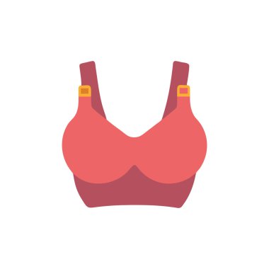 Kadın sütyeni renk çizgisi simgesi. izole vektör illüstrasyonu.