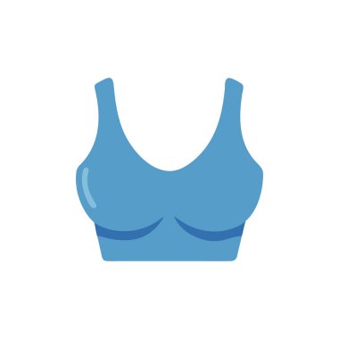 Düz dizaynlı sutyen ikonu. Vektör çizimi. sütyen