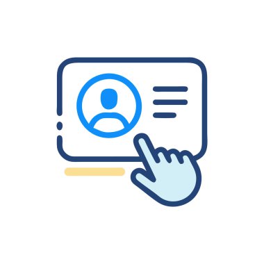 Vektör olarak kullanıcı simgesi. Logotype