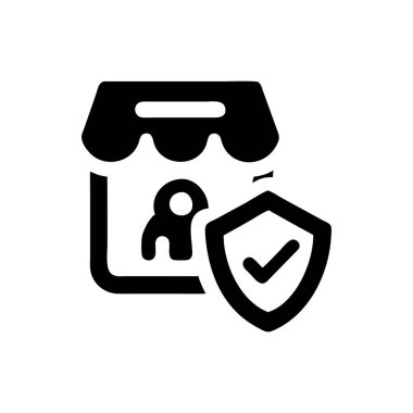 güvenli simge vektör illüstrasyonu