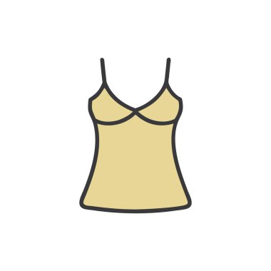 Sütyen simgesinin vektör illüstrasyonu