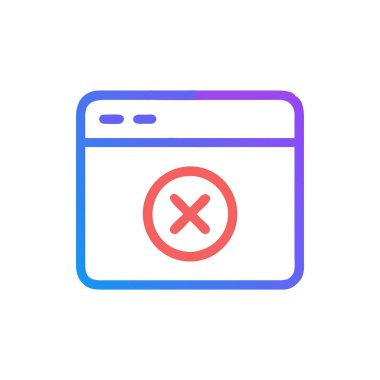 HATA simgesi vektörde. Logotype