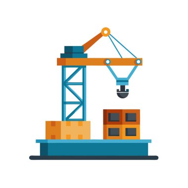 İnşaat vinci ve kutulu vinç