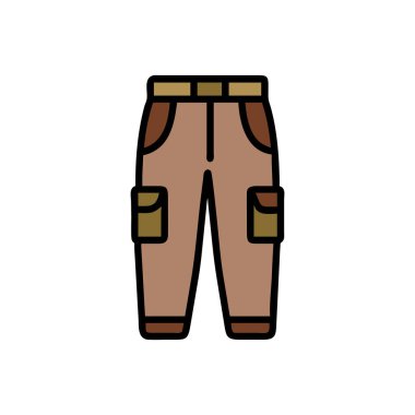 pantolon simgesi vektör illüstrasyonu