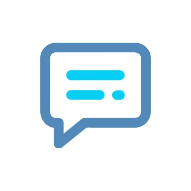 sohbet vektörü renk simgesi