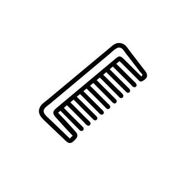 tarak vektörü ince çizgi simgesi