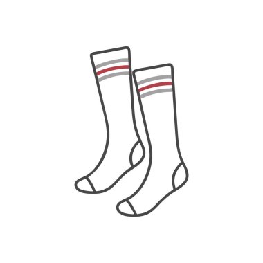 iki çorap vektör simgesi