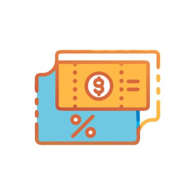 kredi vektörü düz renk simgesi