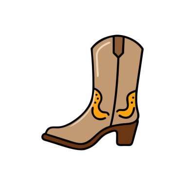 Çizme simgesi, vektör illüstrasyonu