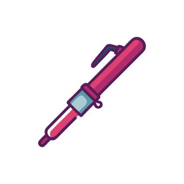 kalem ve kalem rengi ikon vektörü. Kalem yazma ve imzalama. izole edilmiş sembol çizimi