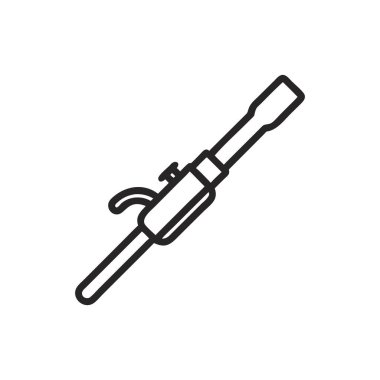 tornavida simgesi. Beyaz arkaplanda izole edilmiş web tasarımı için tornavida vektör simgesinin özet çizimi