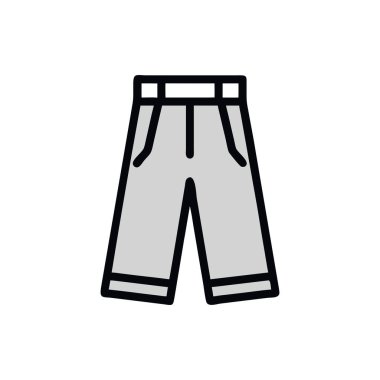 kısa vektör ince çizgi simgesi