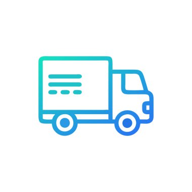 kamyon dağıtım vektör tasarımı