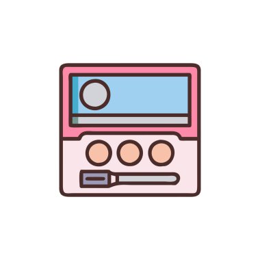 renk vektörü düz simgesi