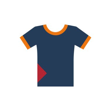 t - shirt simgesi vektör illüstrasyonu