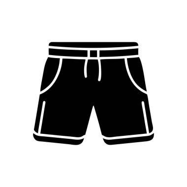 Şort ve yüzme sembollerinin vektör tasarımı. Yüzme ve stok vektör illüstrasyonunun grafik ögesi.
