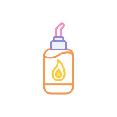 Bir yağ şişesinin vektör çizimi