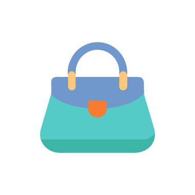 torba vektörü düz renk simgesi