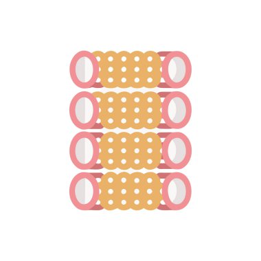 Kabarcık paketinin vektör düz biçimi simgesi