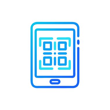 Dijital telefon simgesi, vektör illüstrasyonu