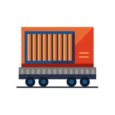 kamyon düz simge tasarımı