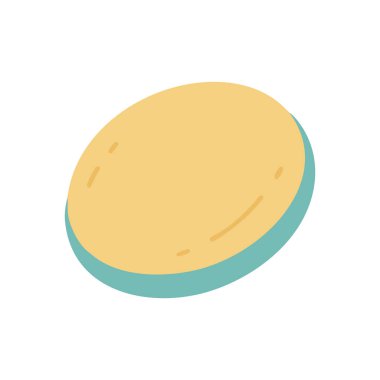 Tatlı kek ikonu. Web için pasta vektör simgelerinin karikatür çizimi