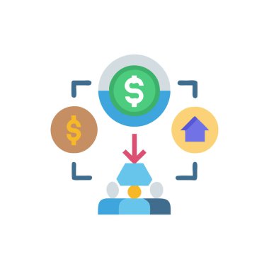 iş vektörü illüstrasyon rengi düz saydam arkaplan