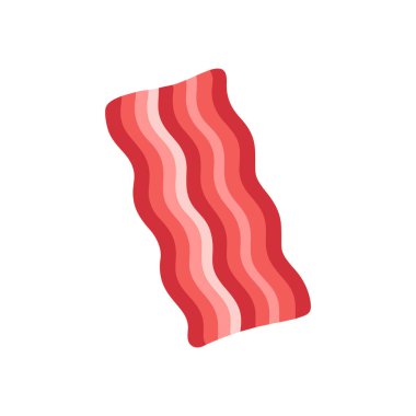 izole edilmiş pastırma ikonu düz tasarımı