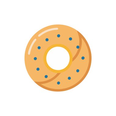 Donutlu tatlı çörek.