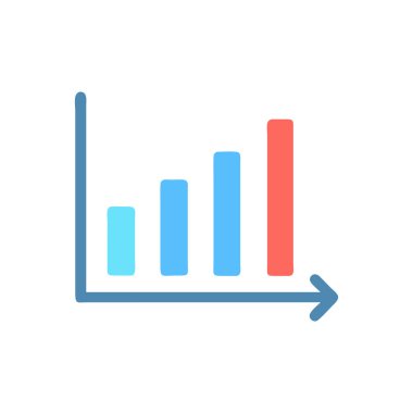 grafik vektör simgesi. Düz çizgi çizimi. Web ve tasarım için grafik sembolü.