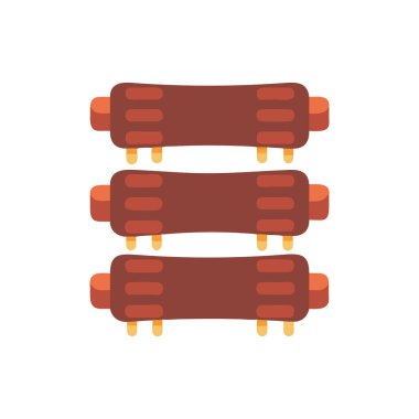 Ahşap günlük simgesi, çizgi film tarzı