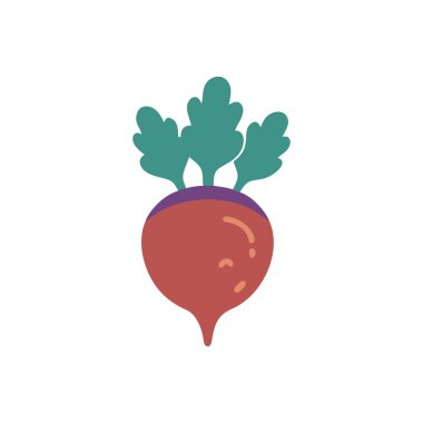 taze havuç sebze yassı ikon vektör tasarımı