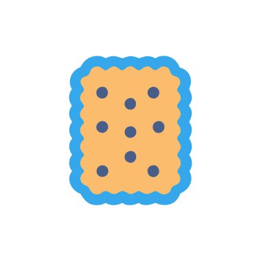 Şeffaf bir arkaplanda bisküvi vektör çizimi. Birinci kalite semboller. Konsept ve grafik tasarımı için vuruş simgesi.