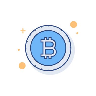 Bitcoin, crypto currency, bitcoin, digital, internet, bitcoin, cryptocurrency düz renk simgesi.