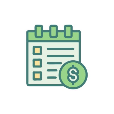 Dolar simgesi olan takvim