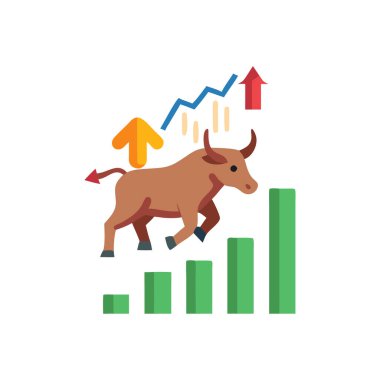 Çizelge tasarımı çizimi olan boğa ve boğa