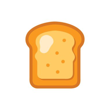 bread icon, flat design