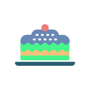 Şeffaf bir arkaplanda pasta vektör çizimi. Birinci kalite semboller. konsept ve grafik tasarımı için ince simge.