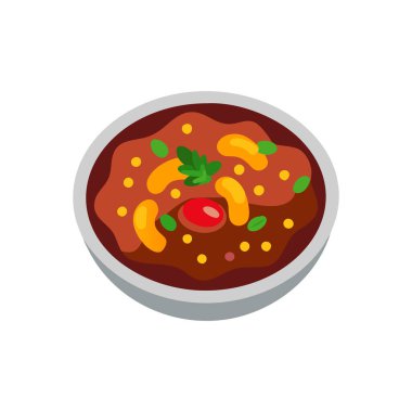 lezzetli Meksika yemeği çizgi film vektör çizim grafik tasarım