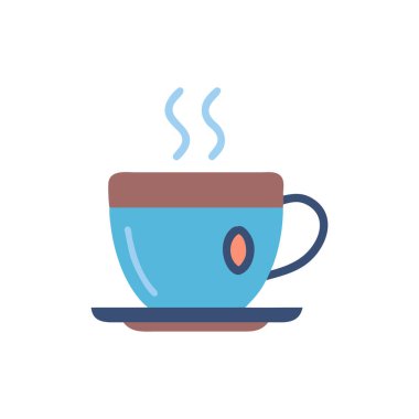 sıcak kahve bardağı düz simgesi